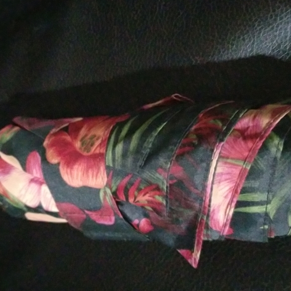 Cirra Floral Print By ShedRain Auto Open Auto Close Compact Umbrella NWT - Picture 4 of 5